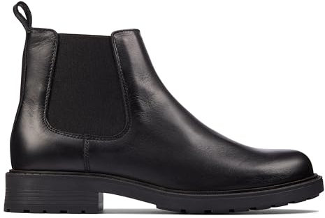 Clarks Orinoco2 Lane Womens Chelsea Boots 38 EU Nero