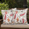 FUNHOOM Set Draußen Kissenbezüge, alle Wetter Dekorative Kissen Etui Kissenbezug Wasserdicht 45 x 45 cm, für Sofa Couch Terrassenmöbel Dekoration - Paisley Rot Beige, Pillowcover PSLRed