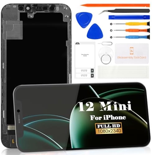 Incell for iPhone 12 MINI Screen Replacement A2399 LCD Display A2176 LCD Screen Replacement A2398, A2400Touch Digitizer Assembly Repair Parts Kits (5.4 Inch)