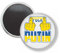 Button Mit Magnet - Fuck Putin - Ukraine - NICHT FÜR Kleidung, 58mm, Kunststoff