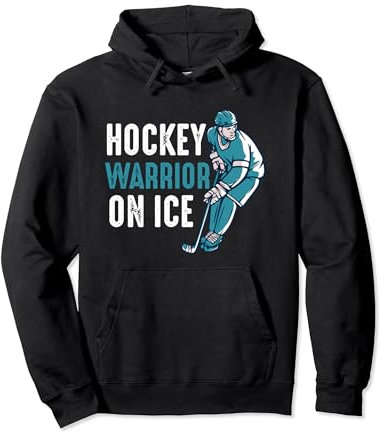 Hockey Warrior On Ice - Eishockey Sport Pullover Hoodie
