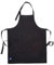 Encasa XO Verstellbare Küchen Schürze mit Taschen und Handtuchhalter, 68x85 cm, recycelte Baumwolle, für Zuhause, Restaurant, Männer & Frauen, Kochen, Backen - Vollschwarz