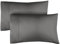 Kissenbezug 40x80 Dunkelgrau - Kissenbezüge 40x80 2er Set - Kopfkissen 40x80 Bezug aus hochwertiger Mikrofaser - Weiche, Bequeme, maschinenwaschbare Kissenhülle - Kopfkissenbezug 2 Pack