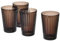 VARDAGEN 4er Set Glas braun, 31 cl, Klarglas Trink Wasser Gläser Heißgetränke