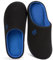 VeraCosy Men's Two-Tone Memory Foam Slippers Blue,8-9 UK