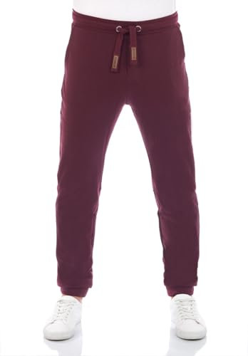 riverso Jogginghose Herren lang RIVKasper Regular Fit Sporthose Trainingshose Freizeithose Rot XXL, Größe:XXL, Farbe:Port Red