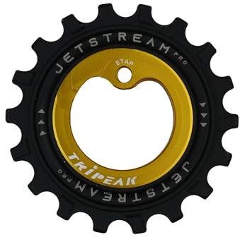 TRiPEAK 12/18T übergroßes Keramiklager Stützrad Riemenscheiben-Set für Shimano SRAM E-TAP 11-Gang langer Käfig-Schaltwerk, Farbe: Gold
