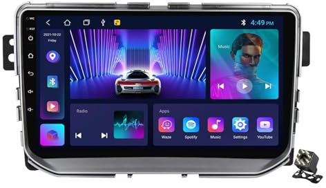 Android 12 Autoradio Con Navigatore Gps Per Great Wall Haval H2 2012-2018 Radio 2 DIN 9 Pollici Schermo Stereo Supporto Carplay/Android Auto Wifi RDS/FM Bluetooth Dab+,M100cp/1+32g