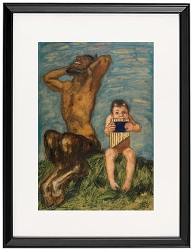 Franz von Stuck - Dissonanz 1900 / Kunstdruck gerahmt/Bilder Wand Dekoration/Format: 32x42 cm