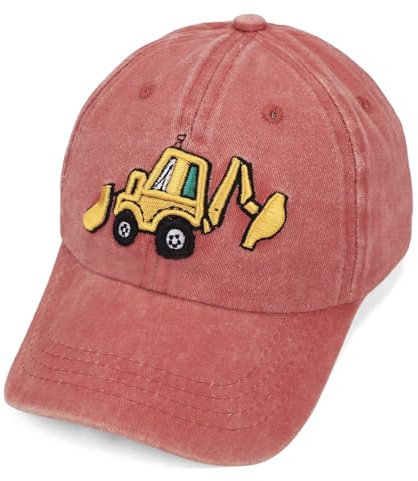 Trucker Cap Kinder Jungen Kappe Junge Basecap Jungs Traktor Caps Kleinkinder Sommer Trucker-Cap Bagger Feuerwehrauto Cap Kids Mädchen Baseballcap Cappy Sommerhut ab 2 3 4 5 6 Jahre