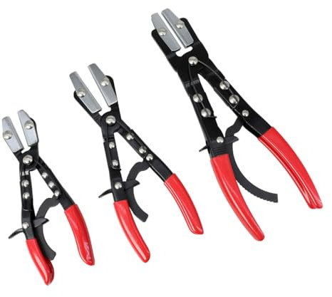 DPTOOL Juego de 3 alicates para manguera de 8, 10 y 12 pulgadas, juego de alicates de bloqueo de abrazadera de manguera para líneas de manguera automotrices, líneas de radiador, líneas de combustible,
