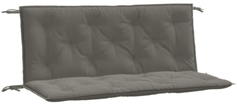vidaXL Gartenbank-Auflagen 2 STK. Melange Dunkelgrau 120x50x7 cm Stoff