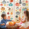 9 Blätter Herbst Kürbis Fensteraufkleber, Erntedankfest Fensterbilder, Thanksgiving Fenster Sticker Selbstklebend, Ahornblätter Fensterdeko Herbstdeko für Thanksgiving Halloween Party