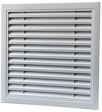 griglia aerazione rettangolare, Griglie di ventilazione, cappa in rete di ventilazione in lega di alluminio Prese d'aria Aria condizionata Otturatore dell'unità esterna(Style A (hole opening,500x500 m