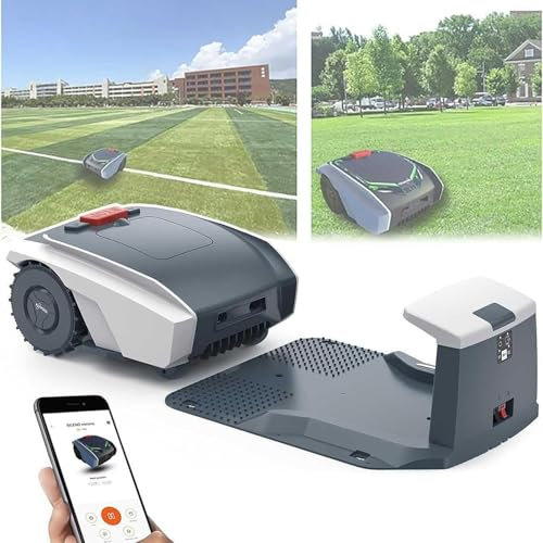 YLANMEI Robot Lawn Mower for Large Gardens up to 1500m2 / Automatic Robotic Lawn Mower for Manicured Lawn with Application Control Connectivity,B