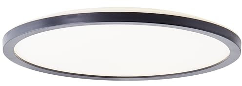 Brelight Milton LED Deckenaufbau-Paneel mit 18W, 2000 Lumen und 4000K Farbtemperatur in schwarz - Elegante, energiesparende Beleuchtung für jeden Raum - rund Ø 30 cm