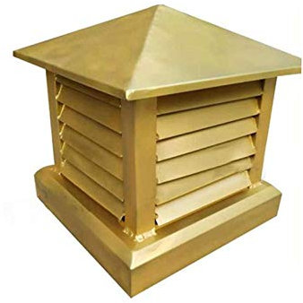 QHLMLL Tapa Protectora para Lluvia de Tubo de aleación de Aluminio para ventilación de Villa imney, Tapa Protectora para Techo, Tapa de ventilación, Tapa para Sombrero de Lluvia, C, 35 x 35 cm