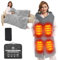 7.4V 20000mAh Akku Heizdecke Kabellos für Herren Damen, Elektrische Wärmedecke Tragbar mit 8 Heizzonen und 3 Temperaturstufen für Zuhause & Büro