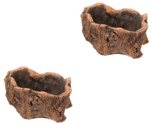 Toddmomy 2stücke Vintage Zement Pflanzer Retro Aufbewahrungsbox Baumwurzel- Deko Blumentopf Für Sukkulenten Und Bonsai Leicht Und Handlich Für Kreative Gartengestaltung Und Innenräume