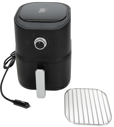 All Ride Airfryer 24V – Heißluftfritteuse für LKWs - Mit Heißlufttechnologie - Kompakt 3L - 250W - 73cm Kabel - Schwarz