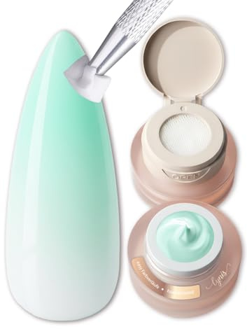 Ombre Gel Babyboomer Pastell Mint 2g, frisches Mint-Ombregel für Aura Nails & kreative Ombré Looks, hochwertige Studioqualität für Babyboomer Technik mit sanften Verläufen, Lynis-Nailshop.de