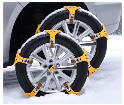 Auto-Schneeketten für Dodge Ram 1500 Crew Cab(5.7L),Verbreitertes Design,geeignet für Vereiste und Verschneite Straßen,um ein Wegrutschen der Fahrzeuge zu Verhindern, 10 Stück