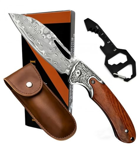 Pocket Folding Knife Camping Accessories,Pocket Multitool Equipped with a Screwdriver,Gadgets for Outdoor Camping, DIY, Gift for Men