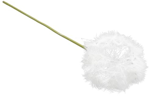 LIFKICH Fiori Artificiali Decorativi a Forma di Soffione Bianco in Plastica, Design Realistico e Vivace per Decorazioni Casa e Soggiorno, come Elemento Fotografico