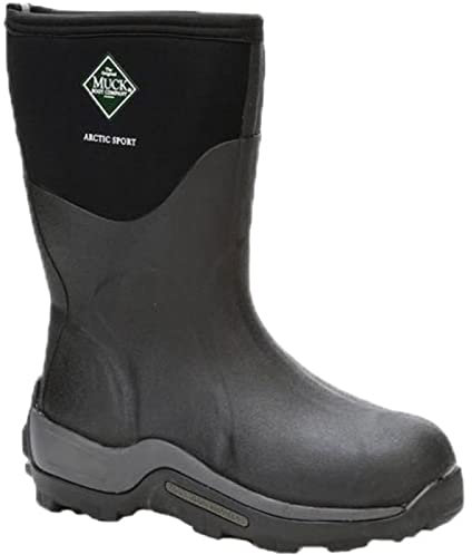 MUCK Men's Arctic Sport Mid Boot, Black, Size 14(M)
