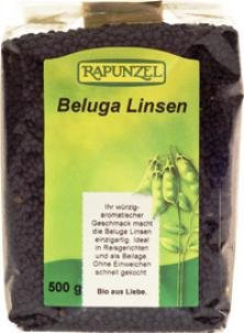 Beluga Linsen (schwarz), 4er Pack (4 x 500g) - Bio