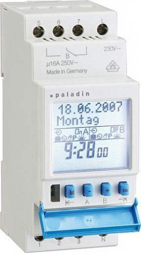 Heitronic 43765 Wochenzeitschaltuhr digital Tages-Wochenprogramm,