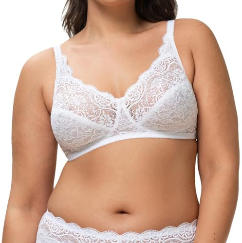 Triumph Donna Amourette 300 N X, Non-wired bra, WHITE, 6B