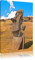 Pixxprint verschüttete Moai Statue auf den Osterinseln, Größe: 60x40cm, Leinwandbild, fertig gespannt, Wandbild, Dekoration, Kunstdruck, kein Poster