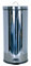 MSV 30 L Cubo DE Basura DE Acero Inoxidable 30L, Cromado, 63x29x29 cm