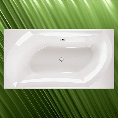 DUO Badewanne SALSA 190x100x47cm mit Styroporträger und Ablaufgarnitur