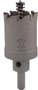 Fresa a tazza TCT con denti in metallo duro serie lunga - monoblocco, con punta guida