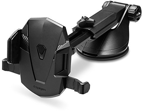Spigen Universal Handyhalterung Auto, 360° Drehbar, KFZ Handy Halterung für Armaturenbrett und Windschutzscheibe, Kompatibel mit iPhone, Samsung, Android, Pixel und andere Smartphone