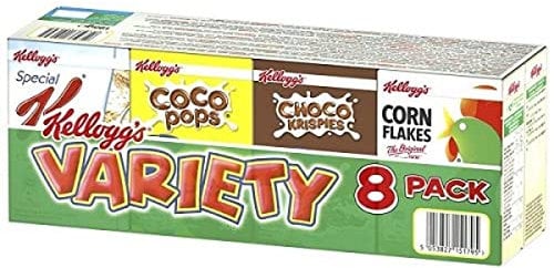 Kellogg's Variety Verschiedene Portionspackungen, 8 Pack x 202 g