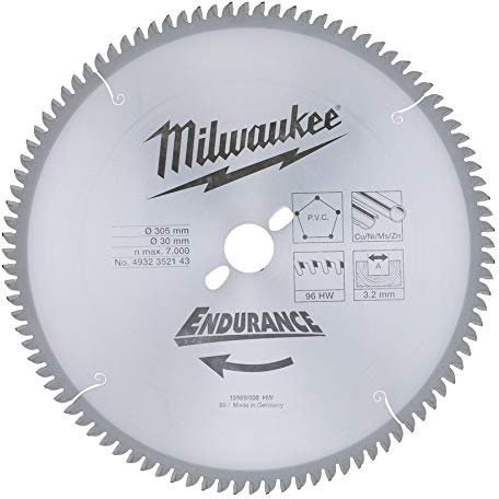 Milwaukee 4002395367962 Lame pour Scies Radiales Z96, Gris