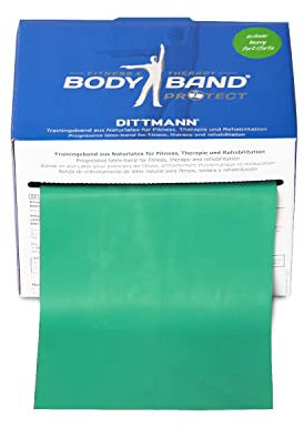DITTMANN Body Band 25 m grün (stark) Trainingsband
