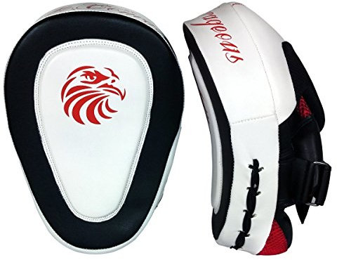 Valour Strike Focus Pads Mitts | Boxing Pads for Punch Bag Training, MMA, Muay Thai & Kickboxing | Curved Boxing Mitts for Sparring, Punch Training & Combat Sports