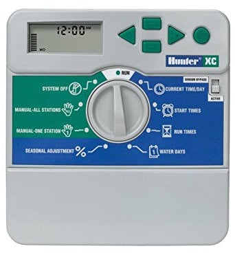Hunter XC-601I-E - Programador de riego eléctrico Interior, Color Gris