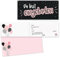 younikat 15 Einladungskarten mit Umschlägen I DIN lang (210 x 99 mm) I Einladung Set Kinder-Geburtstag zum Ausfüllen für Kinder Mädchen schwarz rosa I dv099 schwarz
