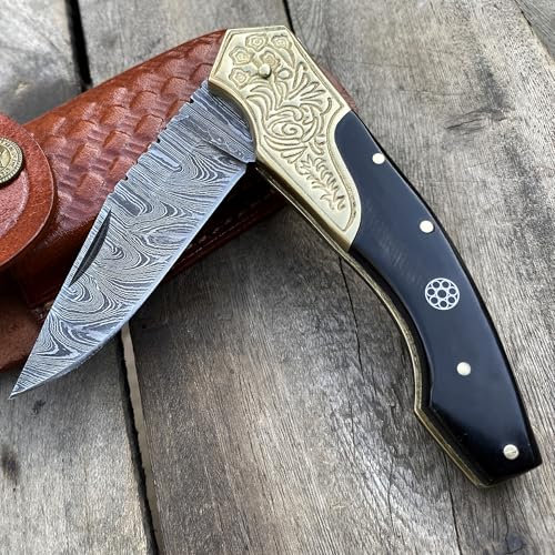 Handmade Damascus Steel Blade Knife 2008