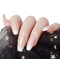 Laza 24pcs Ombre French Fake Nails Ballet Coffin Ballerina Full Cover Glitter Gradient Medium Acrylic Nail Kits Sets with Glue Tabs Nail File Wood Stick for Daily Use - Glitter Pearl