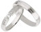 Ardeo Aurum Trauringe Damenring und Herrenring aus 375 Gold Weißgold mit Zirkonia Eheringe matt Paarpreis