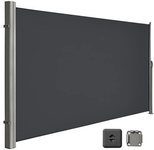 LARMNEE Toldo Lateral EGY204BP02, Retráctil con Fijación al Suelo, 200 x 400 cm,