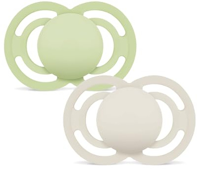 MAM Perfect Schnuller für Babys ab 16 Monaten, matt, 2 Stück | Extra dünner und flexibler Sauger aus Skin Soft Silikon, leicht anzunehmen, mit selbststerilisierender Box