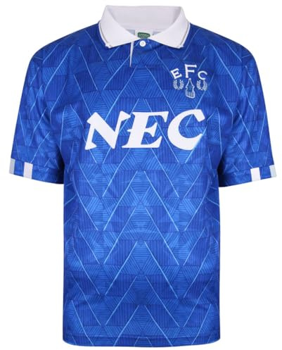 Score Draw Everton 1990 Home Retro Football Shirt
