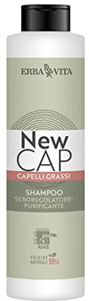ERBA VITA Shampoo Fett Haar Kosmetikprodukt zur Reinigung und Beseitigung von Verunreinigungen der Kopfhaut - 250 ml
